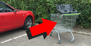 Poorly Parked Trolley in WRONG Parking Space
