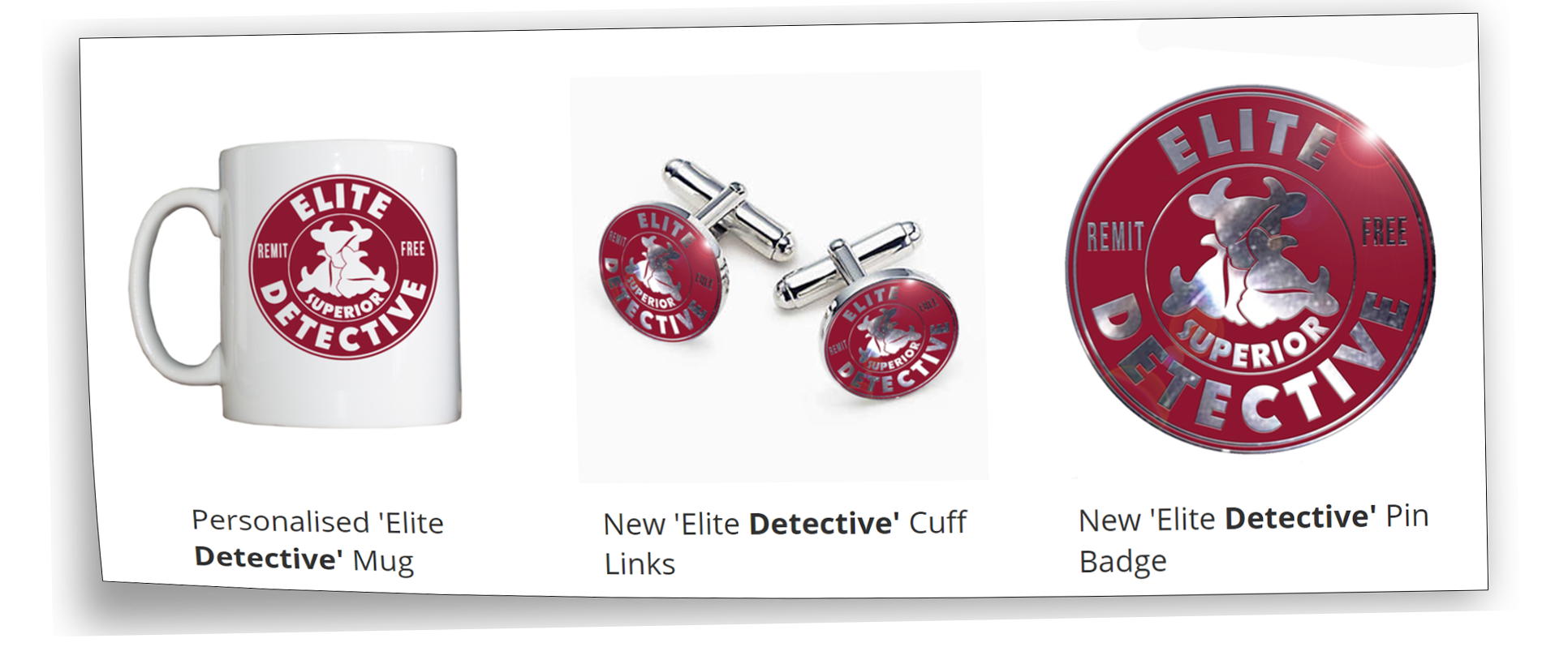 Elite Detective Merchandise Link Image