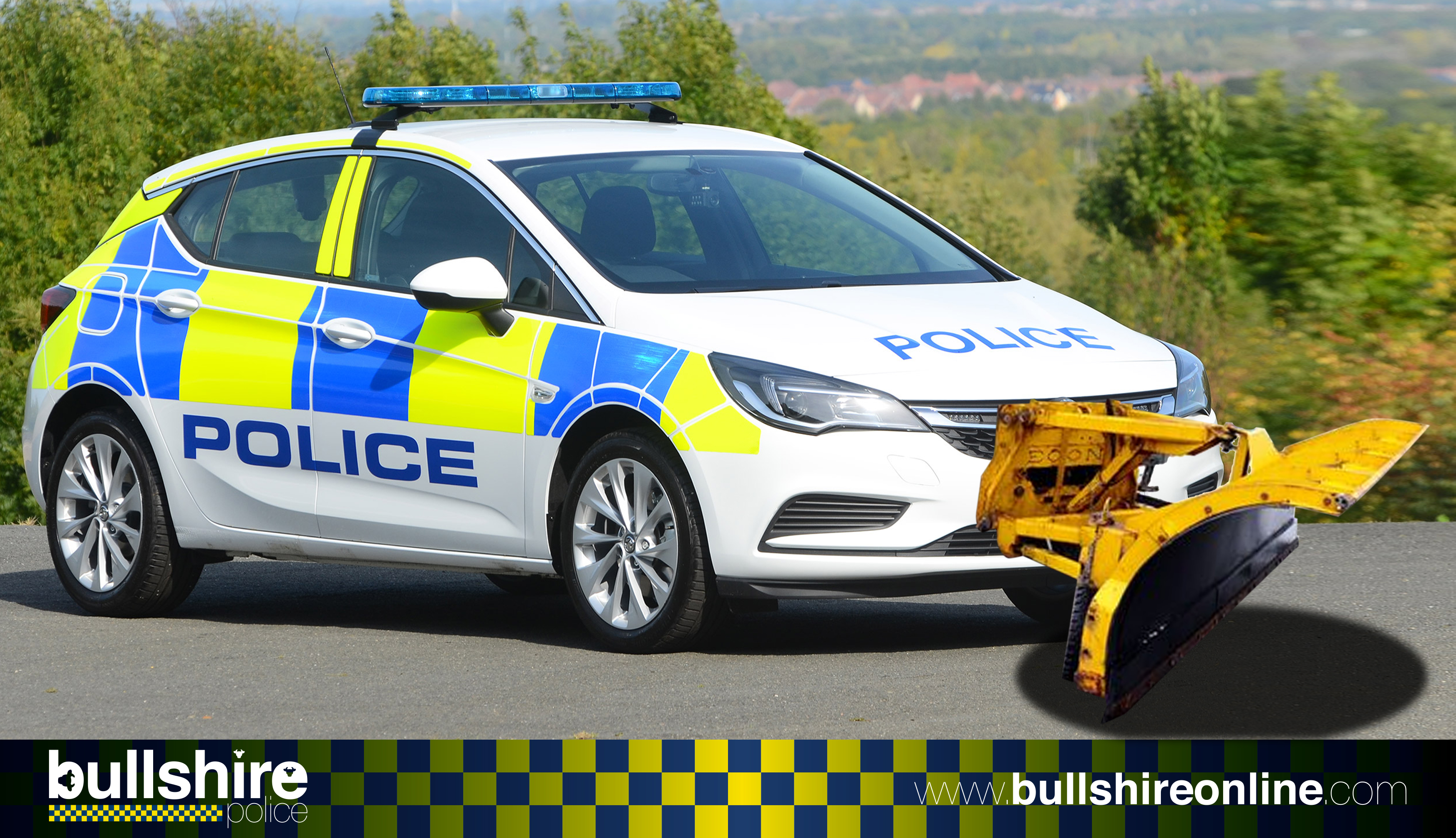 Police Car Snow Plough